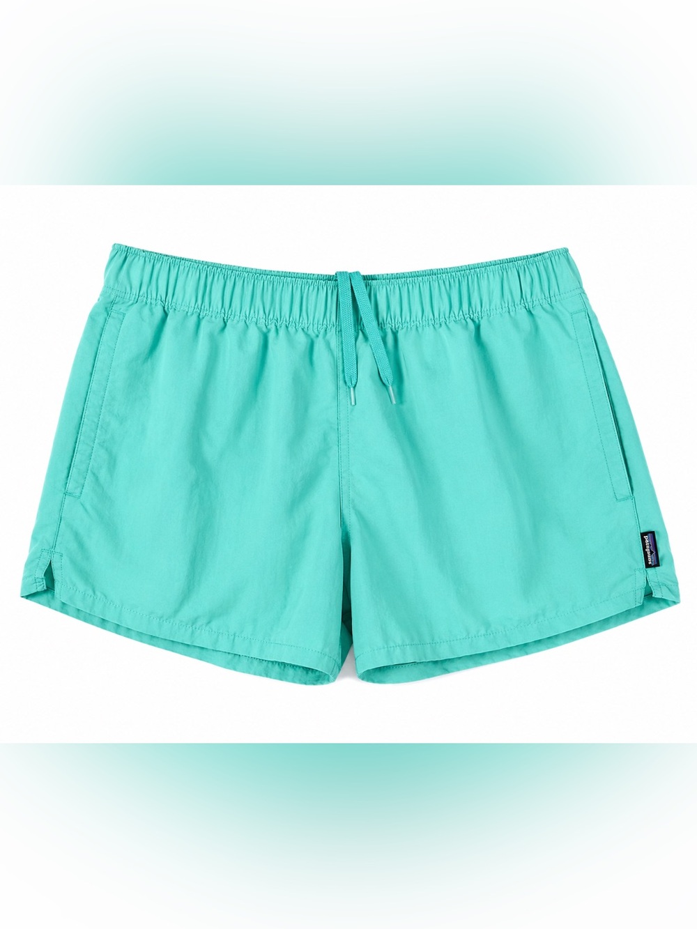 Patagonia Baggies Shorts Women’s M 5” Seafoam Green Lined Nylon Hiking Running